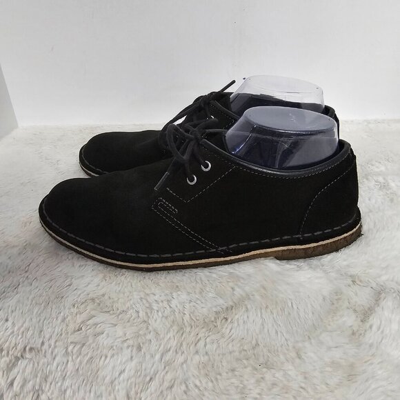 Clarks Black Suede Creepers Chukkas Men's 7 Women's 8.5 - Picture 5 of 12
